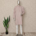 Dusty Pink Chikankari Cotton Kurta Pyjama Set