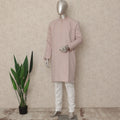 Dusty Pink Chikankari Cotton Kurta Pyjama Set