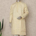 Beige Cotton Silk Men's Kurta Pajama - D29318