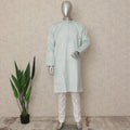 Blue Cotton Silk Men's Kurta Pajama - D29317