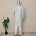 Blue Cotton Silk Men's Kurta Pajama - D29317