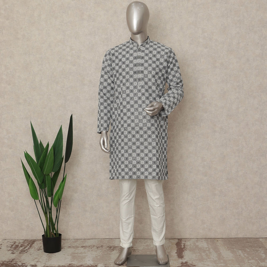 Multicolor Cotton Men's Kurta Pajama - D29282