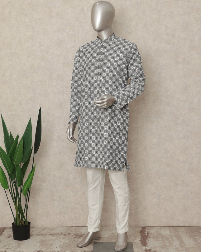 Multicolor Cotton Men's Kurta Pajama - D29282