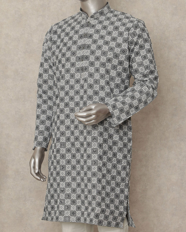 Multicolor Cotton Men's Kurta Pajama - D29282