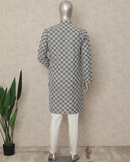 Multicolor Cotton Men's Kurta Pajama - D29282
