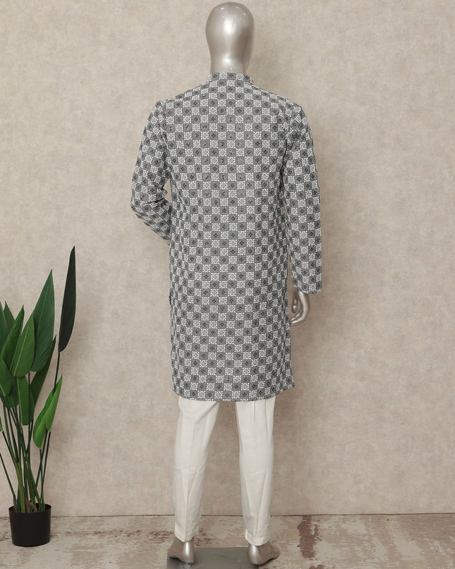Multicolor Cotton Men's Kurta Pajama - D29282