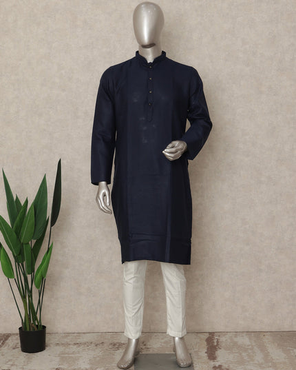 Blue Cotton Men's Kurta Pajama - D29289