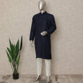 Blue Cotton Men's Kurta Pajama - D29289