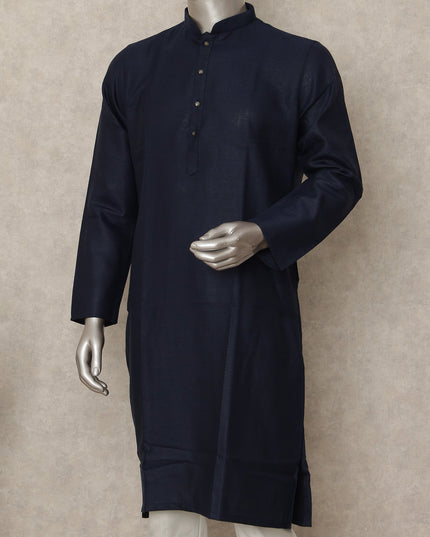 Blue Cotton Men's Kurta Pajama - D29289