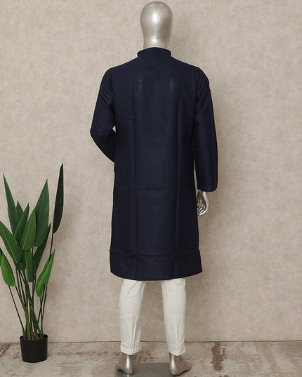 Blue Cotton Men's Kurta Pajama - D29289