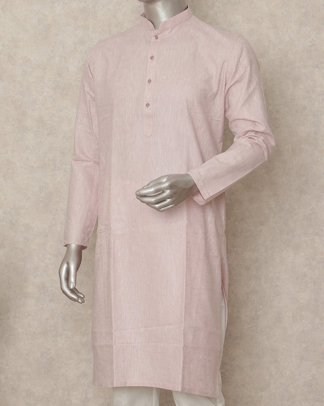 Pink Cotton Men's Kurta Pajama - D29290