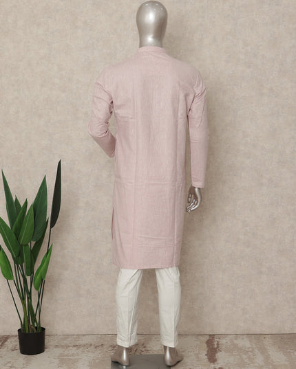 Pink Cotton Men's Kurta Pajama - D29290