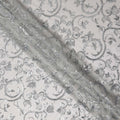 Snow White Bouquet Silk Chiffon Fabric 110cm