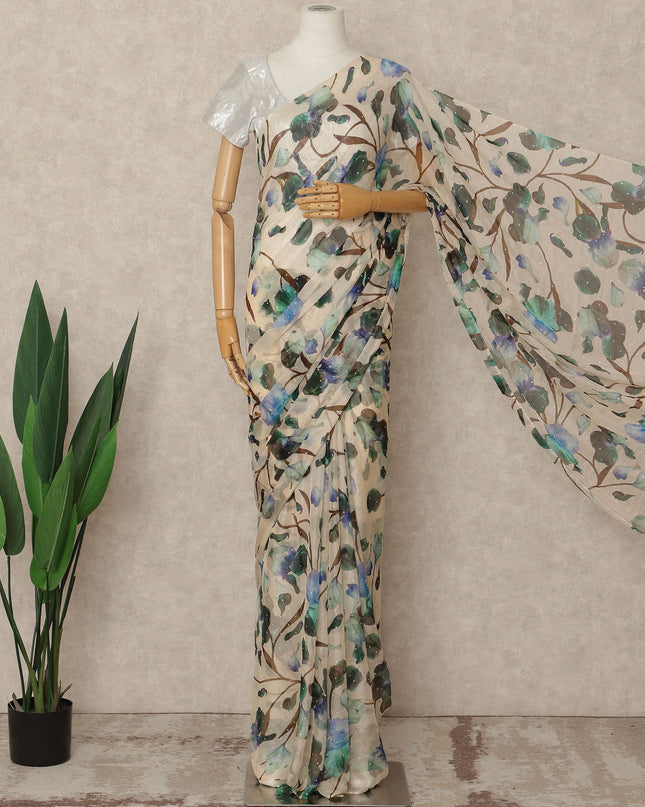 Earthy Chiffon Saree 110cm | Regal Fabrics