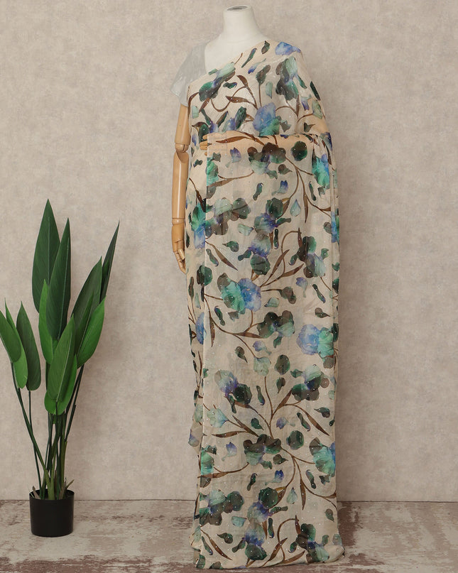 Earthy Chiffon Saree 110cm | Regal Fabrics