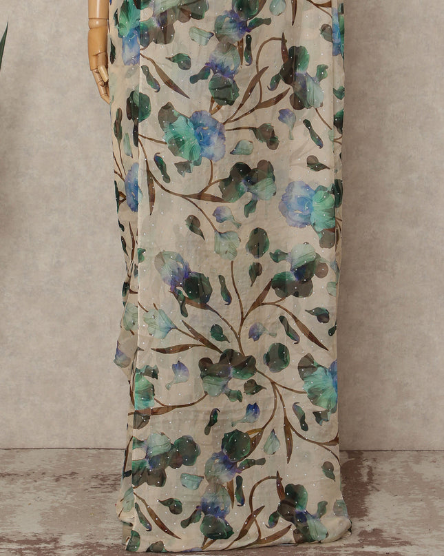 Earthy Chiffon Saree 110cm | Regal Fabrics