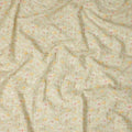 Mint Green Pastel Floral Textured Print Cotton Lawn Fabric, 110 Cms Width, Made in India-D28289 - Regal Fabrics