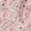 Baby Pink Soft Floral Print Cotton Lawn Fabric, 110 Cms Width, Made in India-D28291 - Regal Fabrics