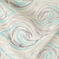 Off White Abstract Wave Print Cotton Lawn Fabric, 110 Cms Width, Made in India-D28279 - Regal Fabrics