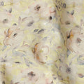 Pale Yellow Soft Floral Print Cotton Lawn Fabric, 110 Cms Width, Made in India-D28290 - Regal Fabrics