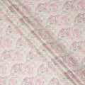 Off White Abstract Wave Print Cotton Lawn Fabric, 110 Cms Width, Made in India-D28282 - Regal Fabrics