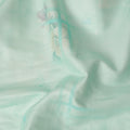 Mint Green Floral Printed Viscose Crepe Fabric Soft Lightweight Draping Rose Flower Grid Print Dressmaking Sewing Craft Apparel Material 110 Cms Width Made In India-D28387