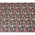 Black Paisley Floral Printed Viscose Crepe Fabric Soft Lightweight Draping Multicolor Flower Paisley Print Dressmaking Sewing Craft Apparel Material 110 Cms Width Made In India-D28391