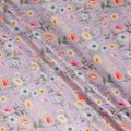 Lavender Floral Printed Viscose Crepe Fabric Soft Lightweight Draping Multicolor Botanical Flower Print Dressmaking Sewing Craft Apparel Fabric 110 Cms Width Made In India-D28395