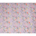 Lavender Floral Printed Viscose Crepe Fabric Soft Lightweight Draping Multicolor Botanical Flower Print Dressmaking Sewing Craft Apparel Fabric 110 Cms Width Made In India-D28395