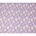 Purple White Floral Blossom Print Viscose Georgette Fabric Soft Lightweight Flowing Dressmaking Sewing Material Botanical Flower Printed Fabric 110 Cms Width Made in India-D28217