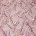 Dusty Rose Vintage Floral Bouquet Print Viscose Georgette Fabric Soft Lightweight Flowing Dressmaking Sewing Material Elegant Botanical Printed Fabric 110 Cms Width Made in India-D28237 - Regal Fabrics