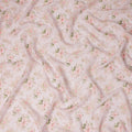 Pink Floral Bouquet Print Viscose Georgette Fabric Soft Lightweight Breathable Draping Material for Dresses Scarves Blouses Craft Sewing Fabric 110 Cms Width Made in India-D28215