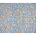 Blue Vintage Floral Garden Print Viscose Georgette Fabric Soft Lightweight Flowing Dressmaking Sewing Material Botanical Flower Printed Fabric 110 Cms Width Made in India-D28231 - Regal Fabrics
