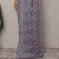 Dusty Lavender Chantilly Lace Saree - D31674