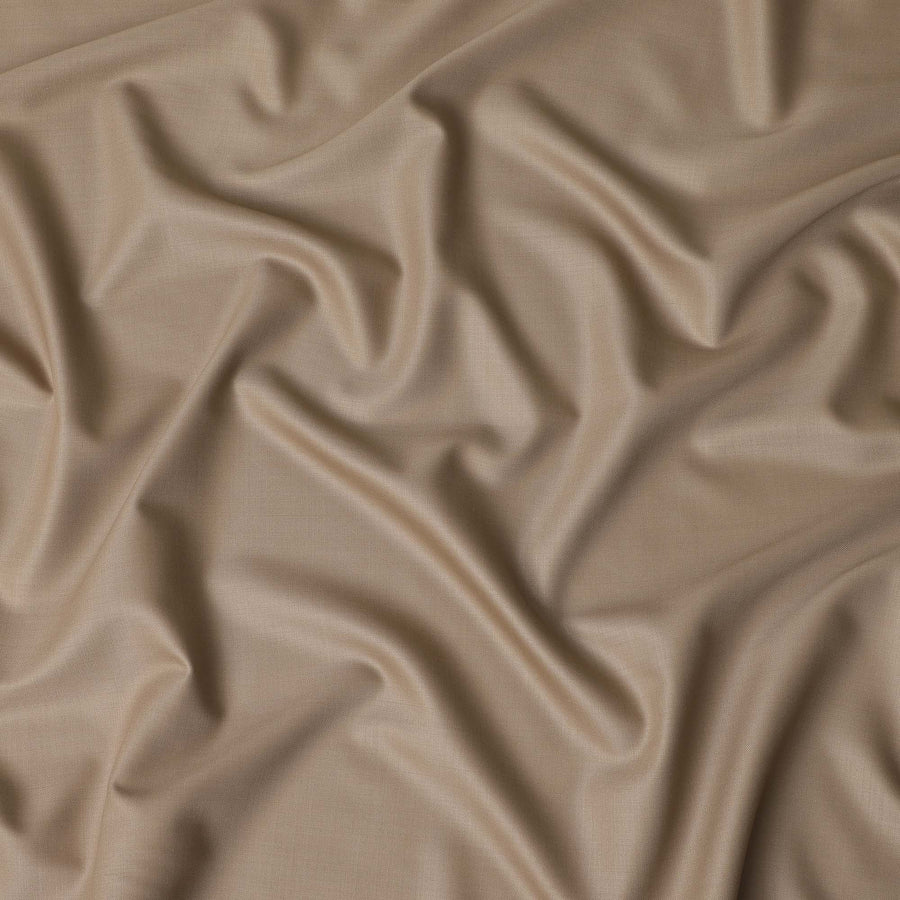 Champagne Beige Premium Blended Poly Wool Suiting Fabric 150 Cm Width Smooth Finish Durable Breathable Wrinkle Resistant Fabric For Suits Blazers Trousers Formal Wear Made In India-D28852 Regal Fabrics