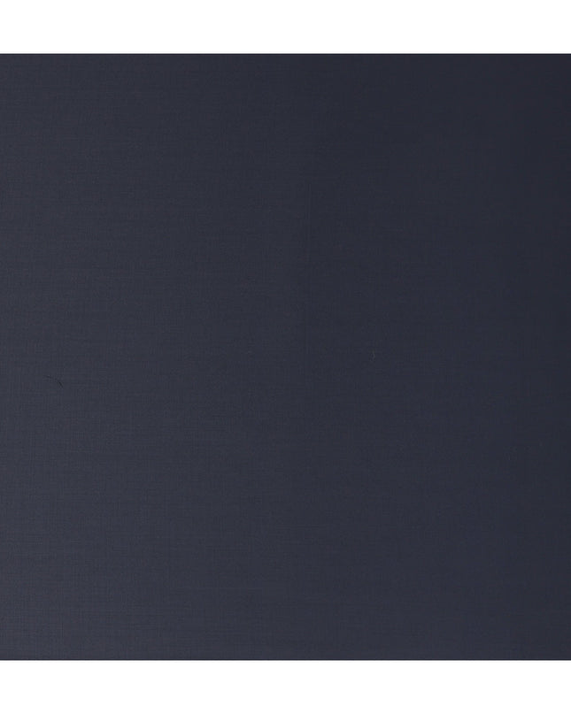 Midnight Navy Blue Premium Blended Poly Wool Suiting Fabric 150 Cm Width Smooth Finish Durable Breathable Wrinkle Resistant Fabric For Suits Blazers Trousers Formal Wear Made In India-D28862 Regal Fabrics