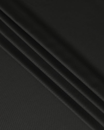 Charcoal Black Premium Blended Poly Wool Suiting Fabric 150 Cm Width Smooth Finish Durable Breathable Wrinkle Resistant Fabric For Suits Blazers Trousers Formal Wear Made In India-D28863 Regal Fabrics