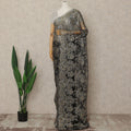 Multicolor French Metallic Chantilly Lace Saree