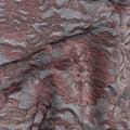 Dark Mauve Metallic Jacquard Fabric 110cm