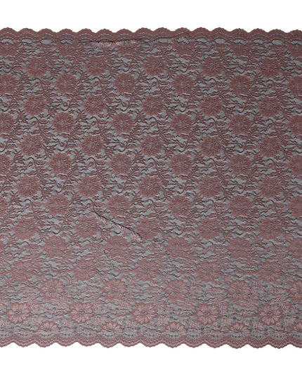 Dark Mauve Metallic Jacquard Fabric 110cm