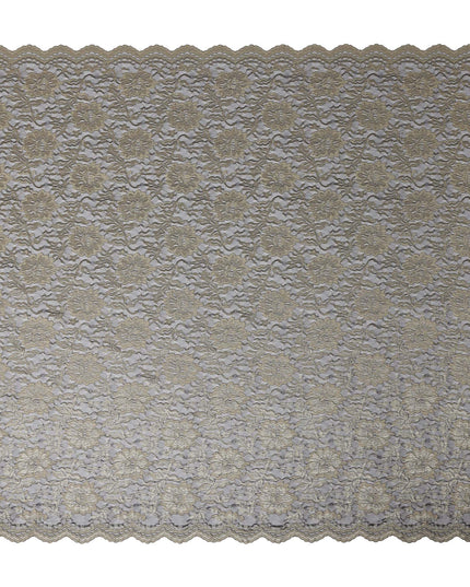 Beige Gold Metallic Jacquard Fabric 110cm