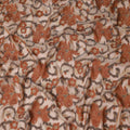 Cream Floral French Silk Chiffon Fransawi Garbasaar
