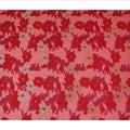 Red Pink Floral French Silk Chiffon Fransawi Garbasaar