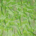 Green Floral French Silk Chiffon Fransawi Garbasaar