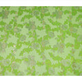 Green Floral French Silk Chiffon Fransawi Garbasaar