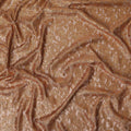 Brown Copper Floral French Silk Chiffon Fransawi Garbasaar