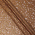 Brown Copper Floral French Silk Chiffon Fransawi Garbasaar