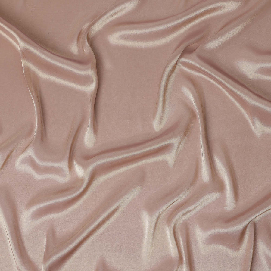 Pink Rose Gold Silk Lame Fabric France 110cm