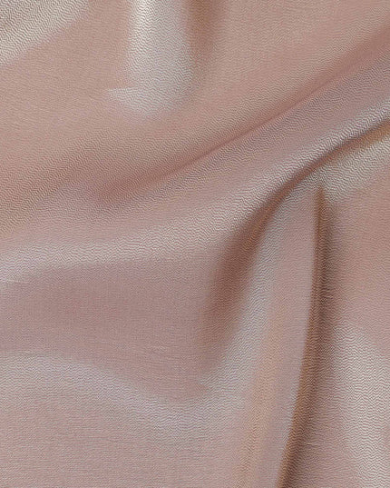 Pink Rose Gold Silk Lame Fabric France 110cm