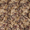 Brown Beige Floral Printed Cotton Lawn Fabric Soft Lightweight Breathable Elegant Dressmaking Fabric 110 Cms Width India Origin-D28665 Regal Fabrics